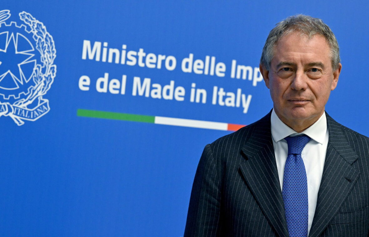 Adolfo Urso durante il Business Forum Italia-Francia