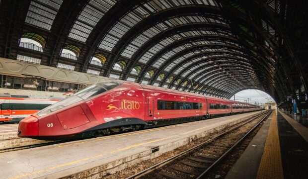 Treno Italo in movimento