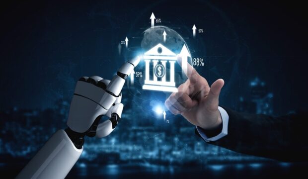 Rappresentazione grafica dell'intelligenza artificiale nei pagamenti