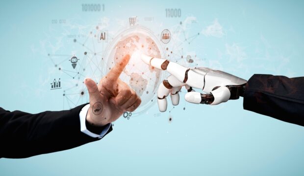 Grafica sull'intelligenza artificiale negli acquisti