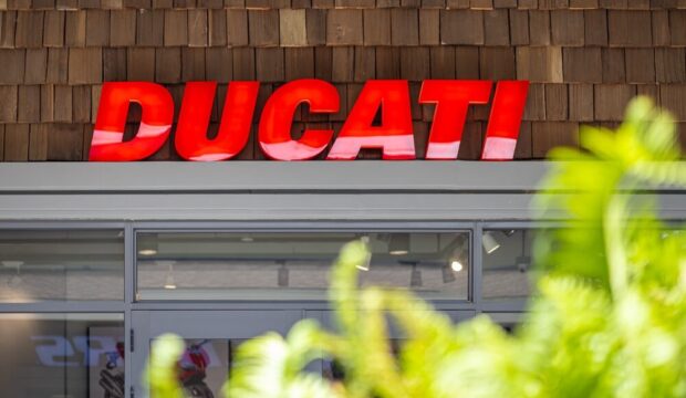 Logo Ducati su una moto